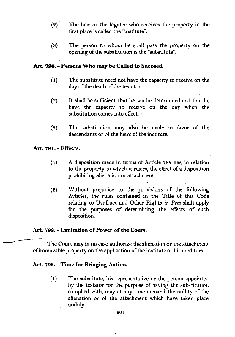 Scanned page 218 from Civil Code
