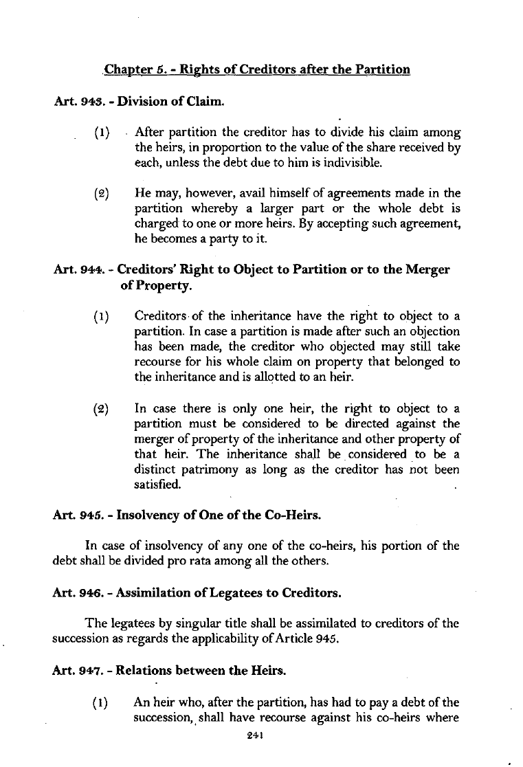 Scanned page 258 from Civil Code