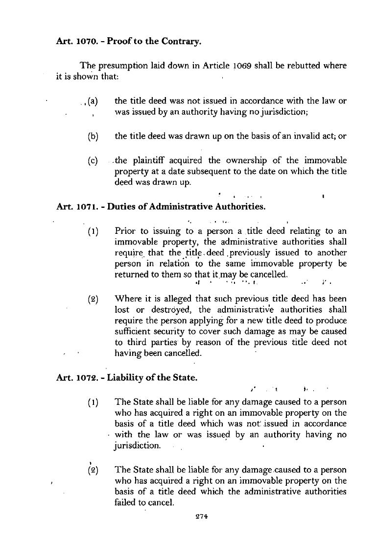 Scanned page 291 from Civil Code