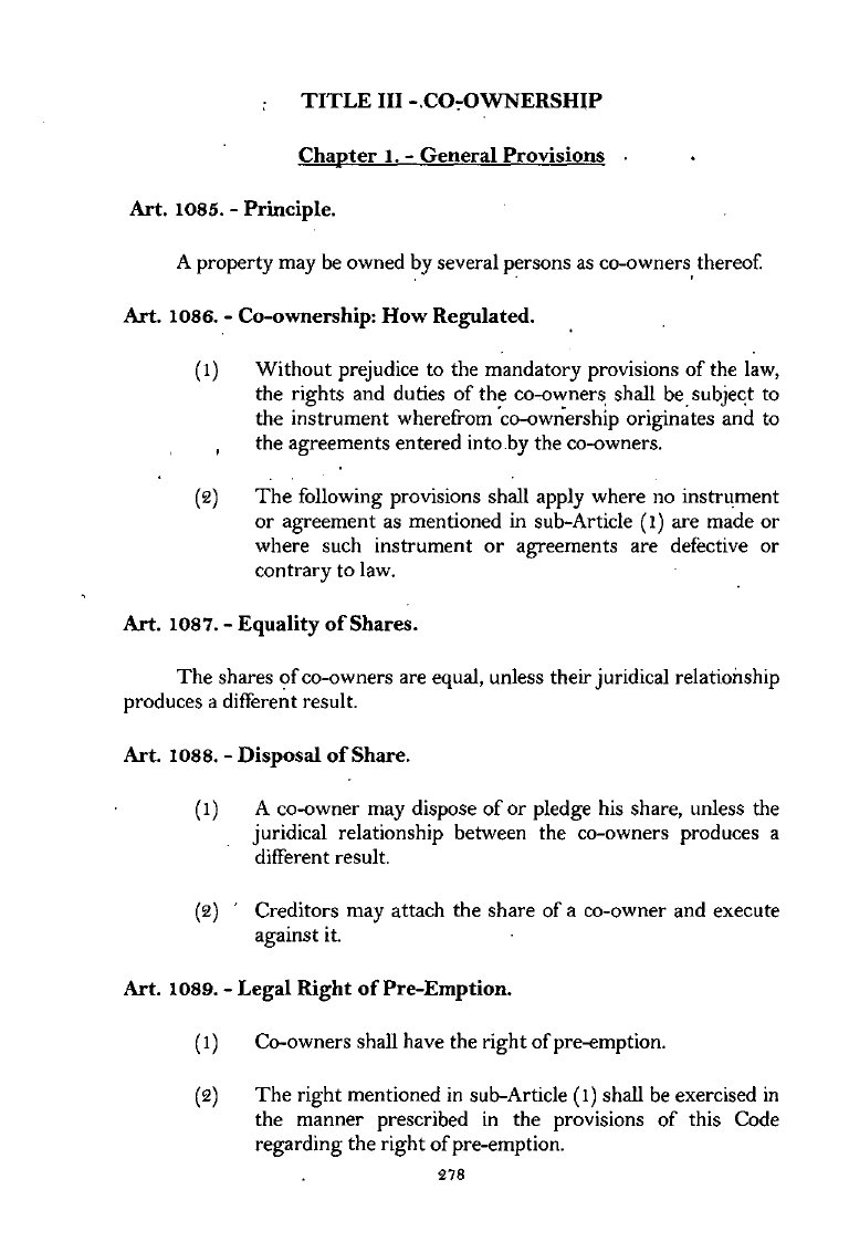 Scanned page 295 from Civil Code