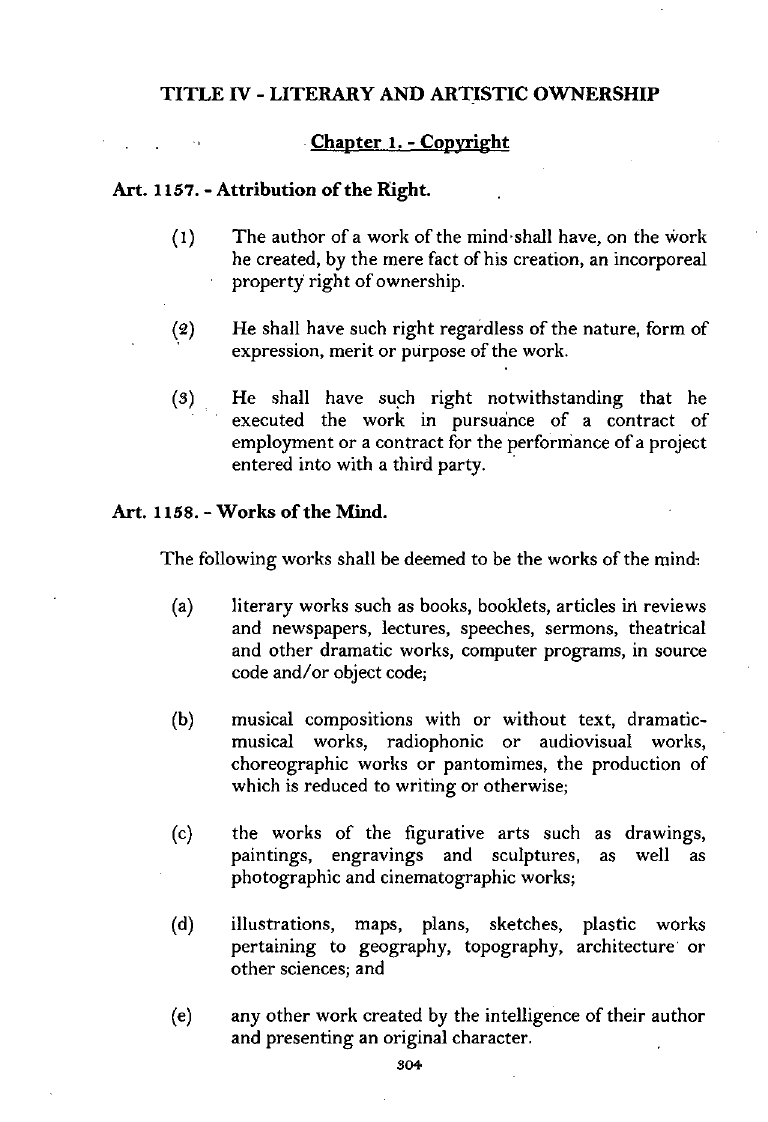 Scanned page 321 from Civil Code