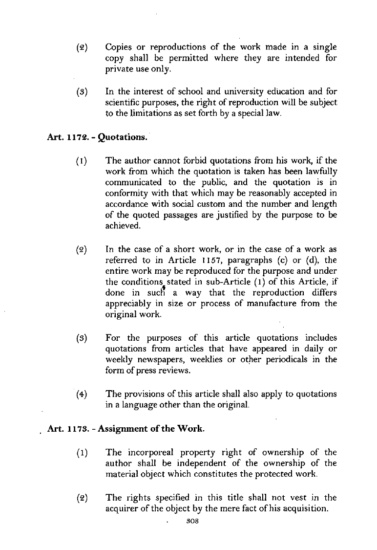Scanned page 325 from Civil Code