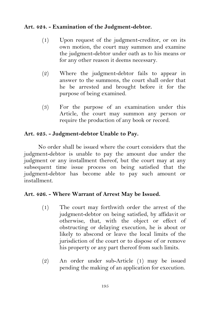 Scanned page 221 from Civil Procedure Code