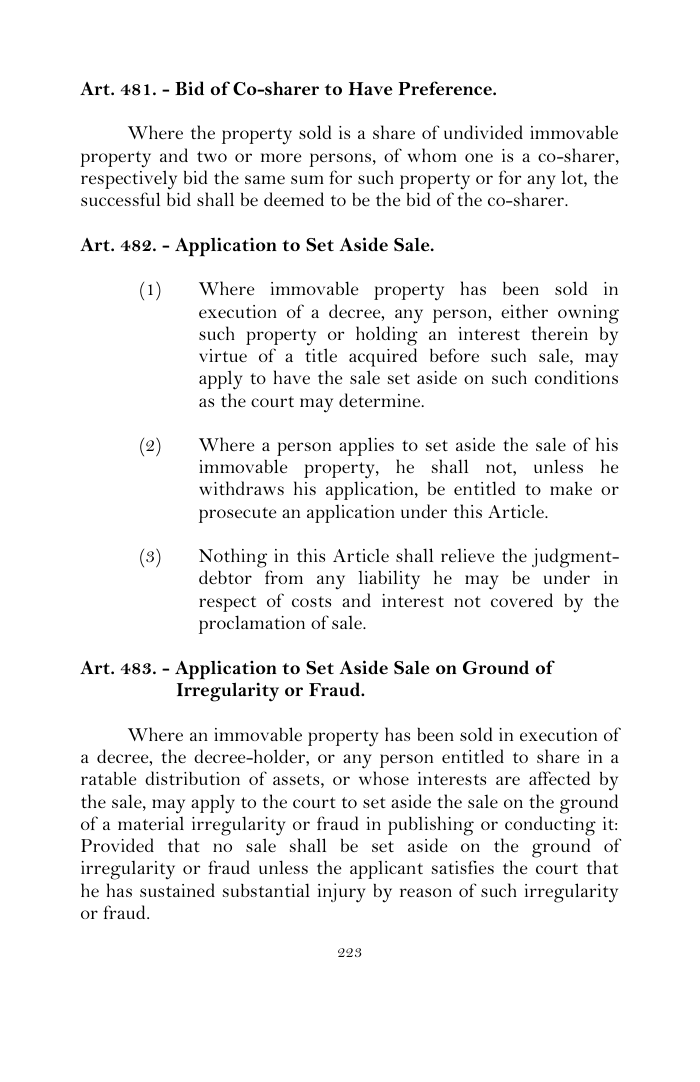 Scanned page 249 from Civil Procedure Code