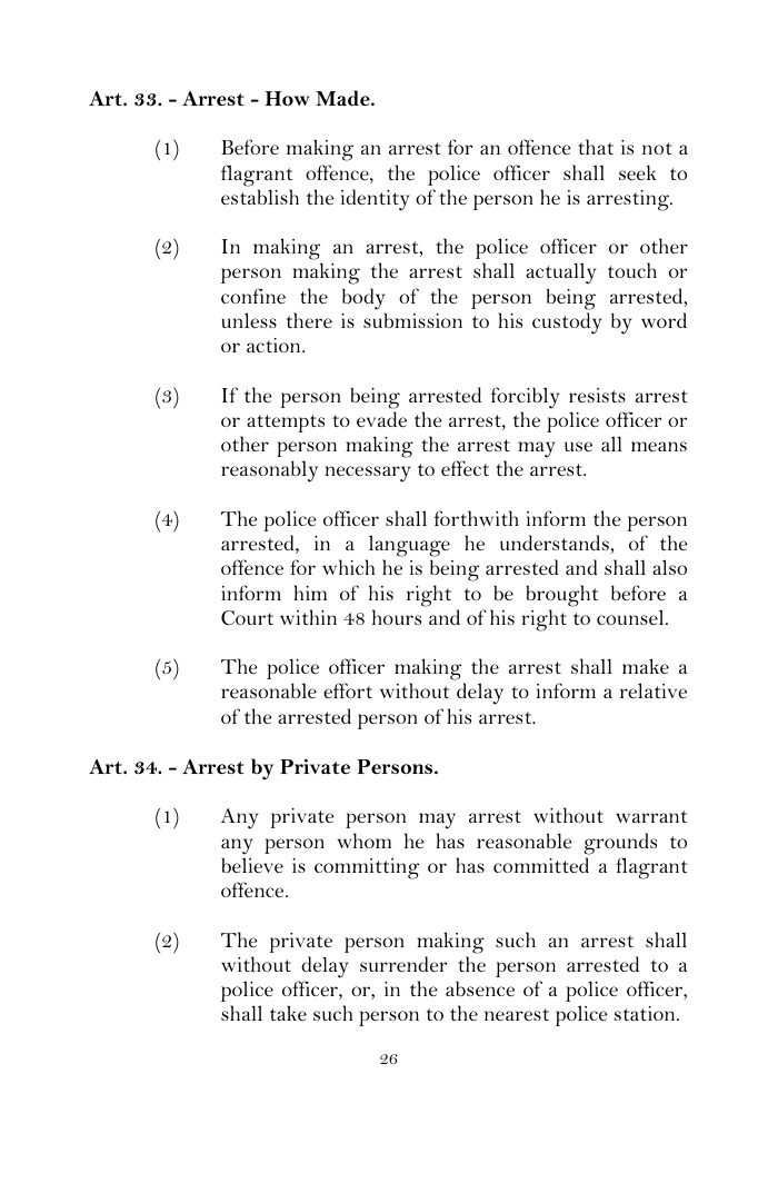 Scanned page 43 from Criminal Procedure Code