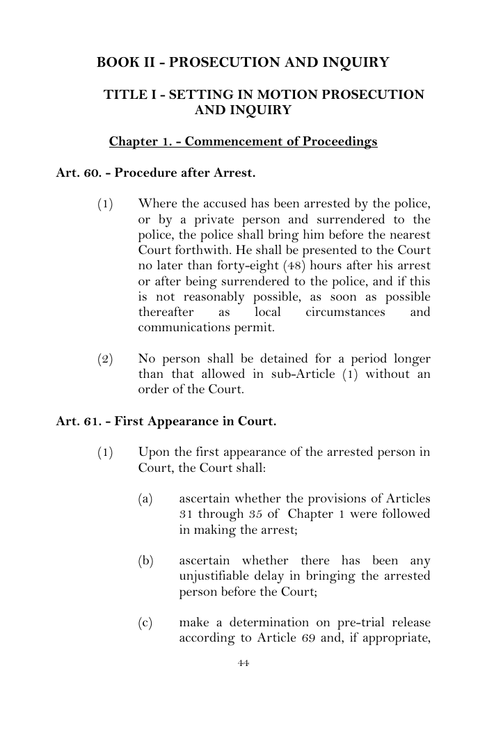 Scanned page 61 from Criminal Procedure Code