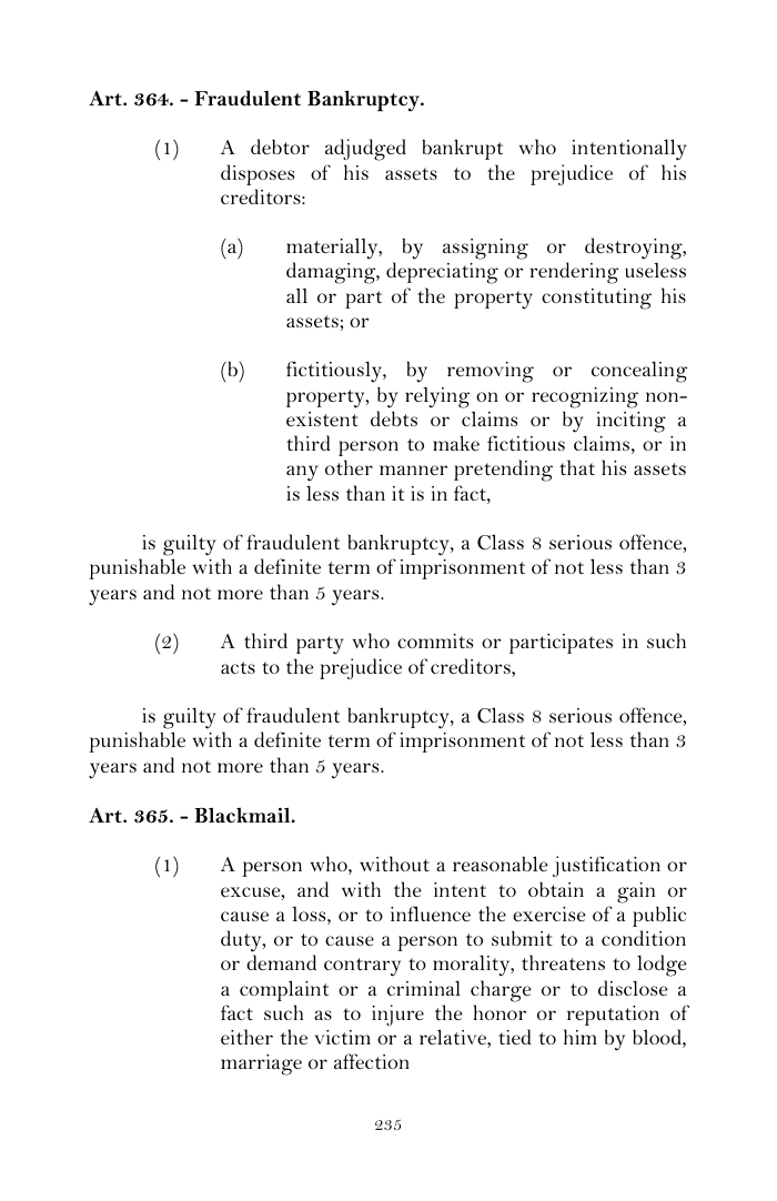 Scanned page 259 from Penal Code